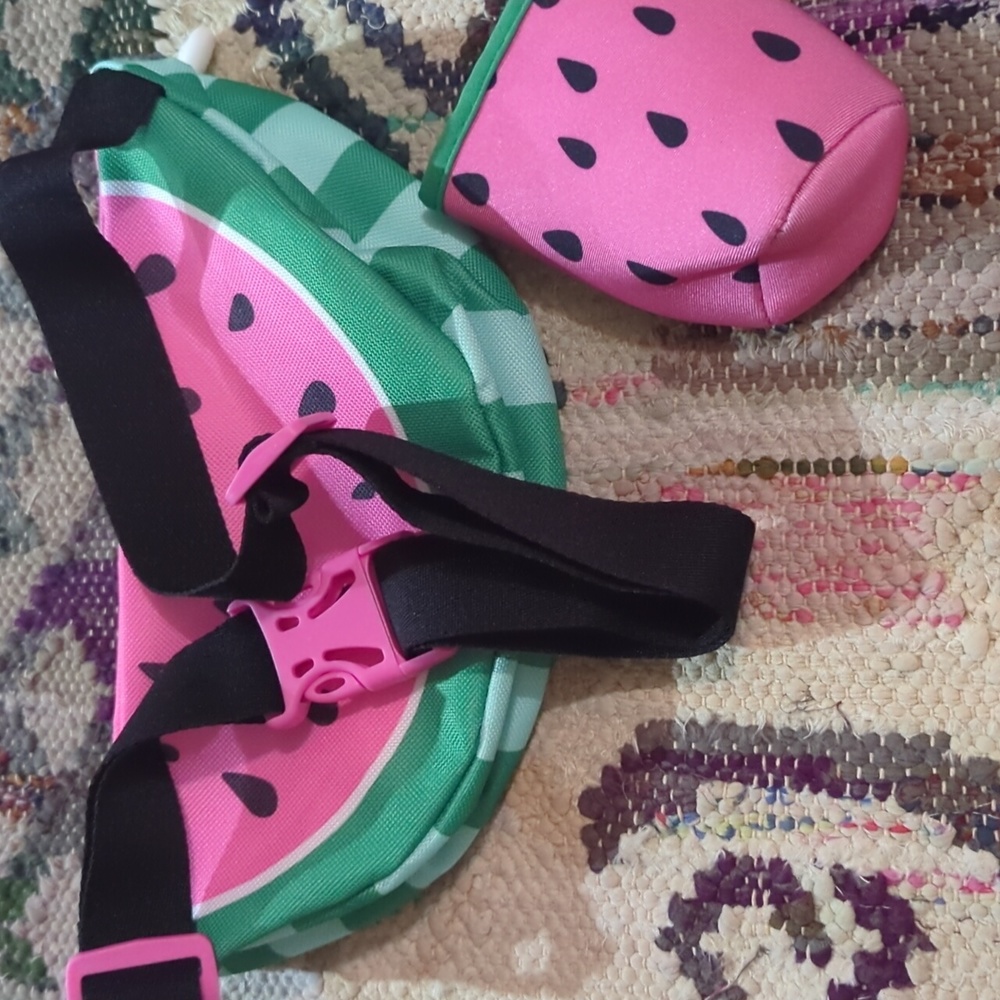🍉 Breast Cancer Awareness Pink Ribbon Watermelon Fanny Pack Fun Pack!!!! - Picture 3 of 11